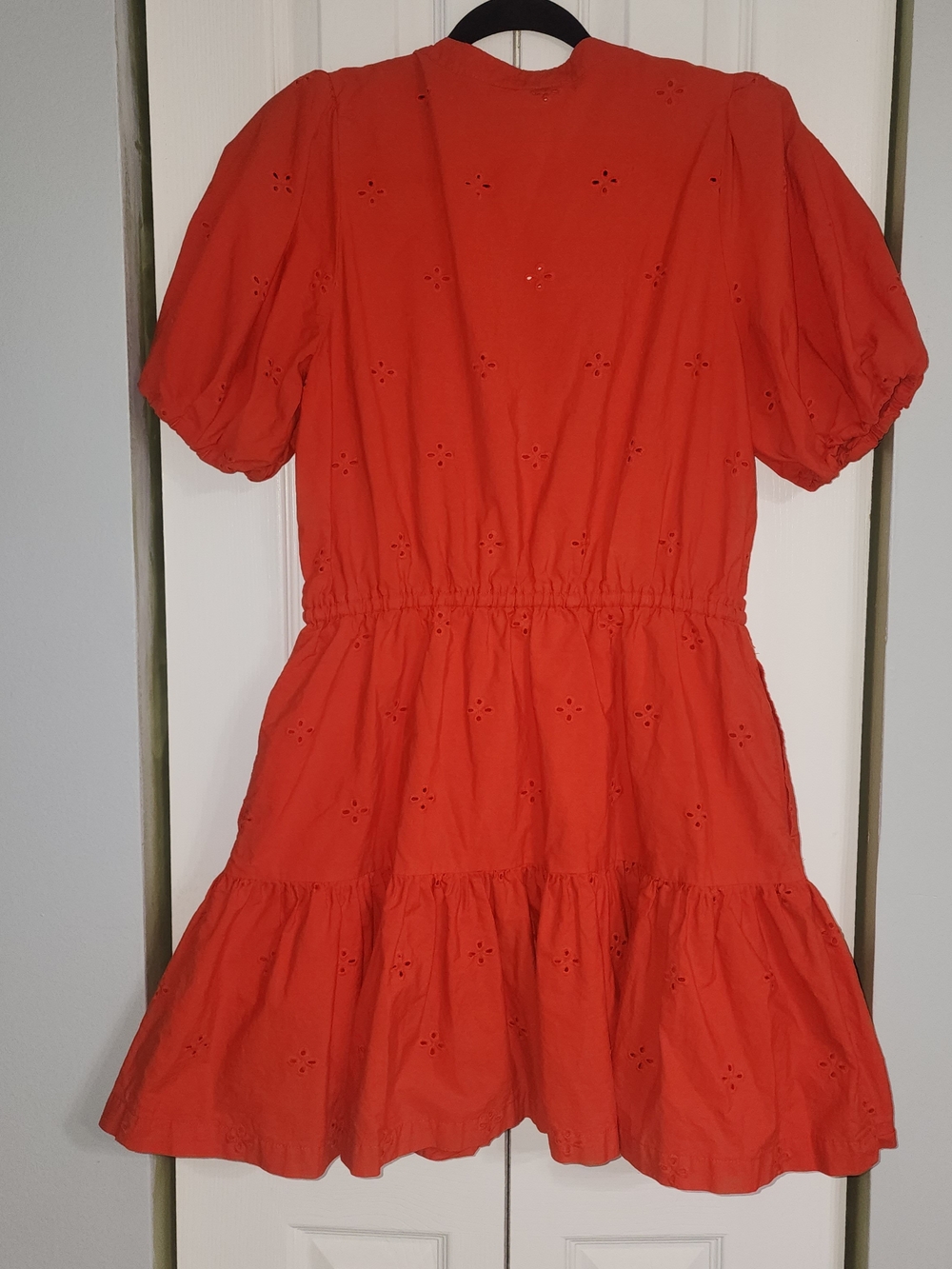 Free Assembly Women's Bright Orange Dress - Size M 8-10 Boho Festival - Picture 4 of 8